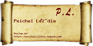 Peichel Lídia névjegykártya